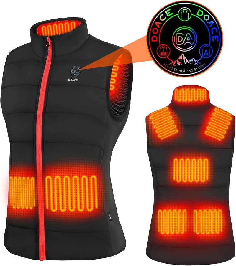 DOACE ® Upgraded Heated Vest for Men and Women, Smart Electric Heating Vest, Lightweight Heated Jacket (Battery Not Included) - Image 1